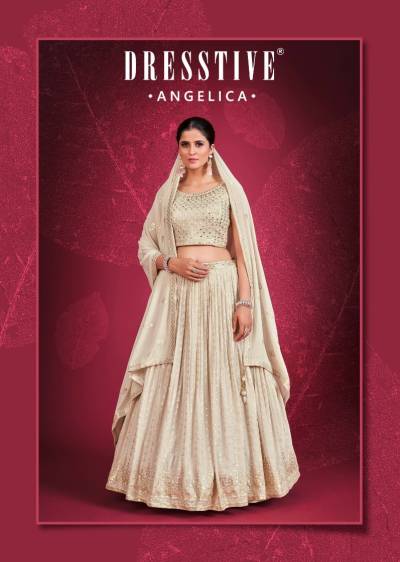 ANGELICA BY DRESSTIVE GEORGETTE LEHENGA CHOLI MANUFACTURER IN INDIA